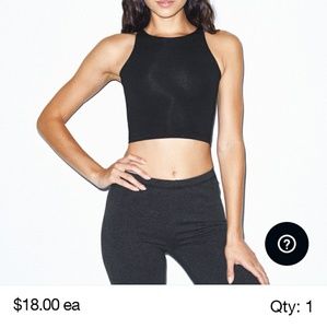 Bundle of 3 American Apparel crop tops